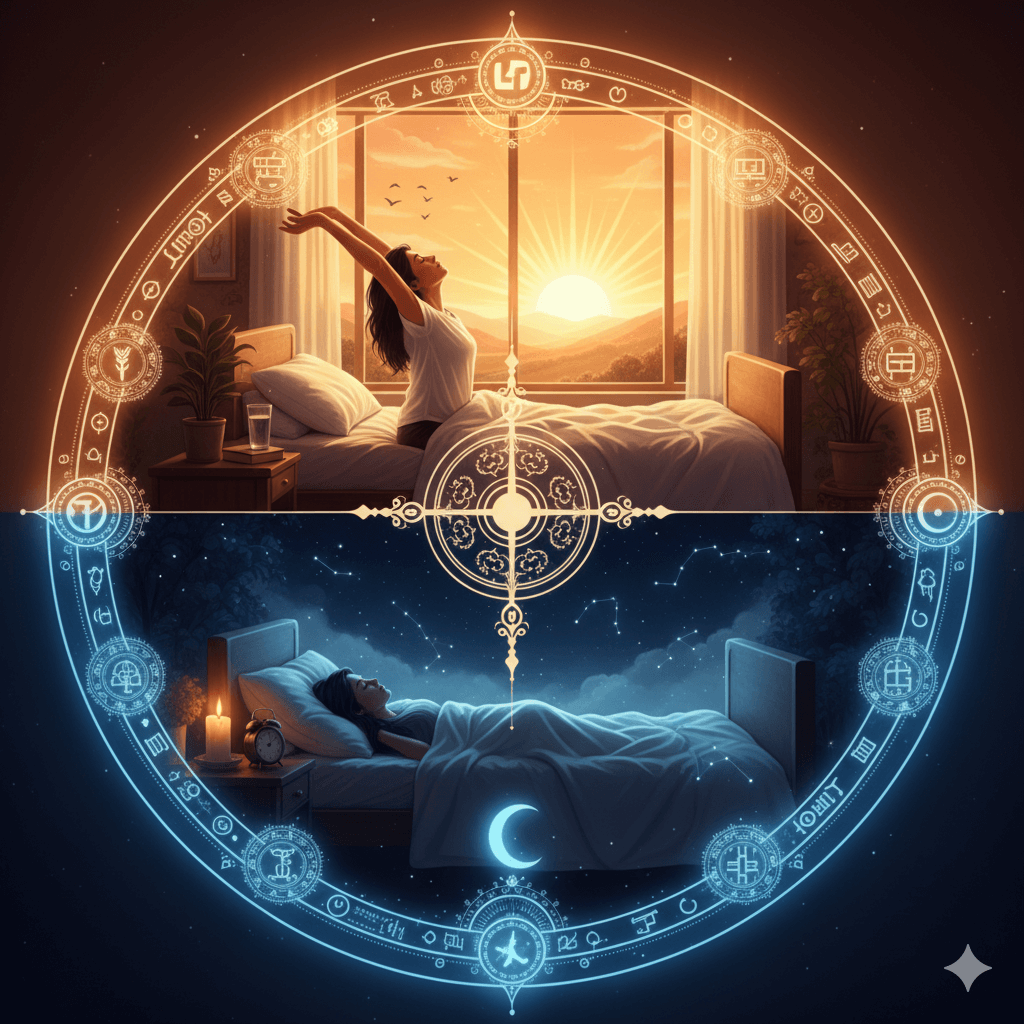 Illustration of circadian rhythm